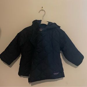 Patagonia baby quilted puffer navy blue